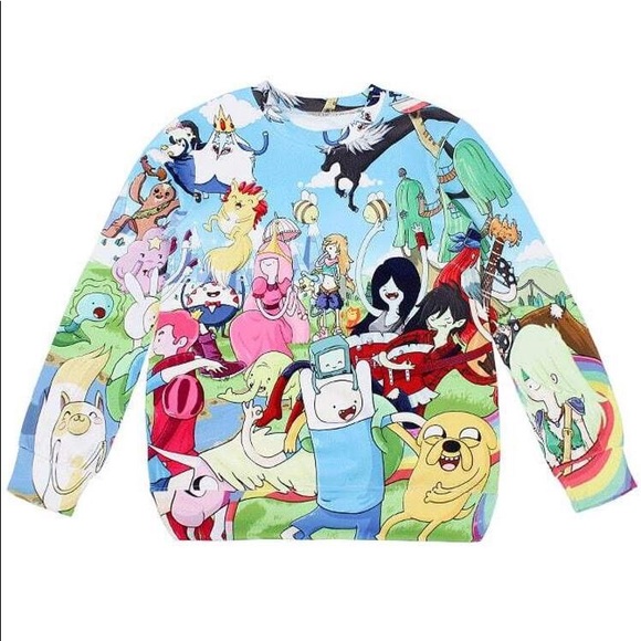 FINN & JAKE 3D Printed Sweatshirts Adventure time - Picture 1 of 4